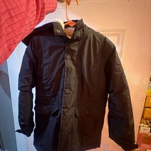 Kids Black Raincoat